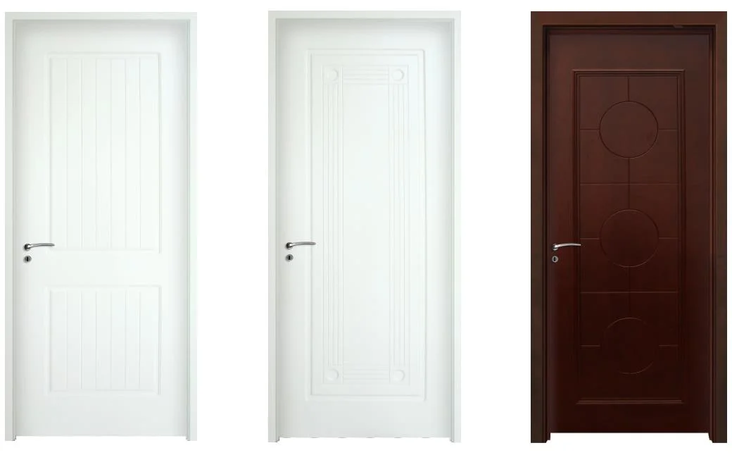 Modern Design PVC Door for Bathroom Water Resistant Interior WPC Door