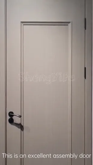 Shengyifa Flame Retardant Waterproof PVC WPC Hotel Bathroom Door